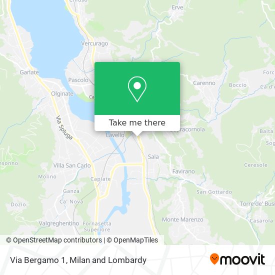 Via Bergamo  1 map