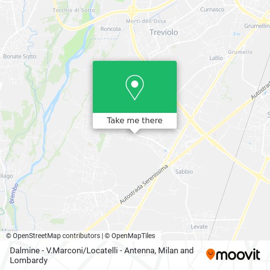 Antenna Map Near Me How To Get To Dalmine - V.marconi / Locatelli - Antenna By Bus Or Train?