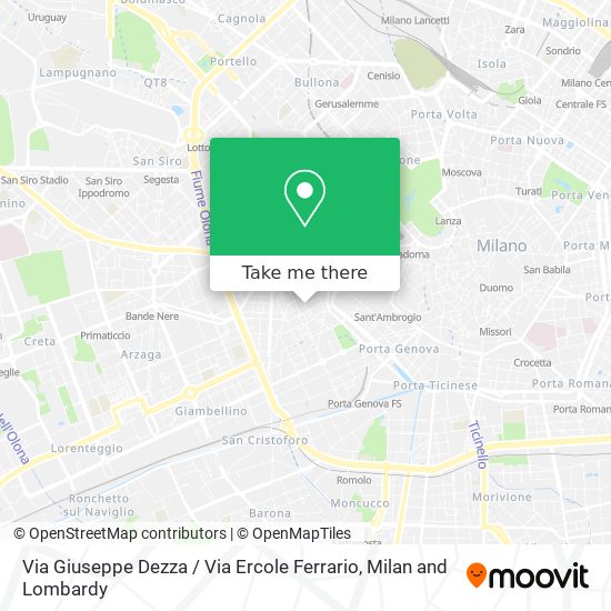 Via Giuseppe Dezza / Via Ercole Ferrario map