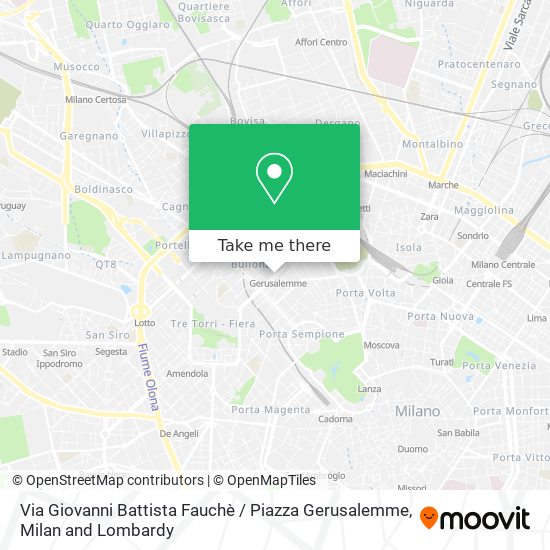 Via Giovanni Battista Fauchè / Piazza Gerusalemme map
