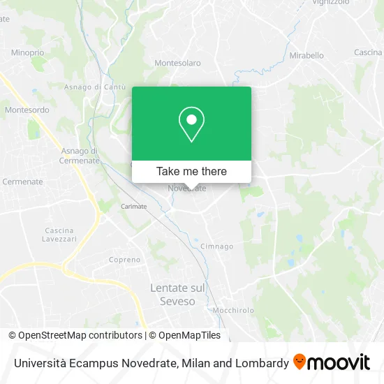 Università Ecampus Novedrate map