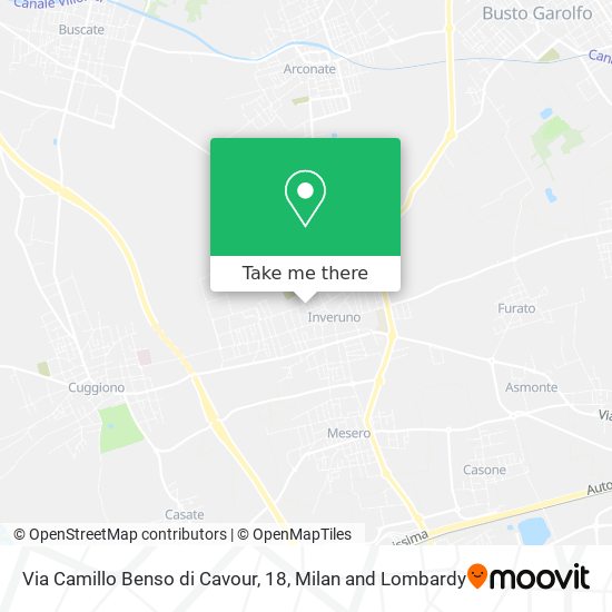 Via Camillo Benso di Cavour, 18 map