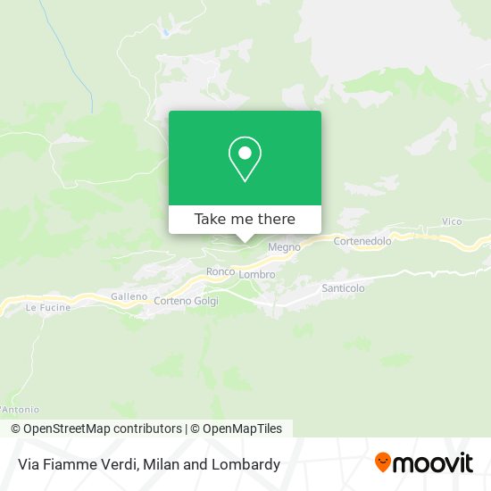 Via Fiamme Verdi map