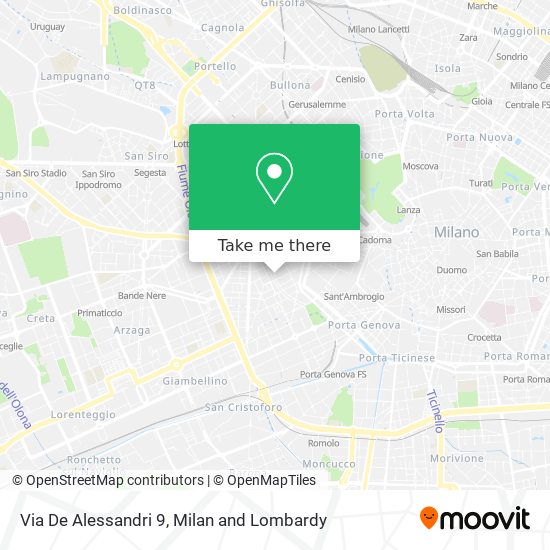 Via De Alessandri 9 map
