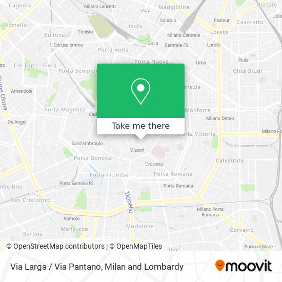 Via Larga / Via Pantano map