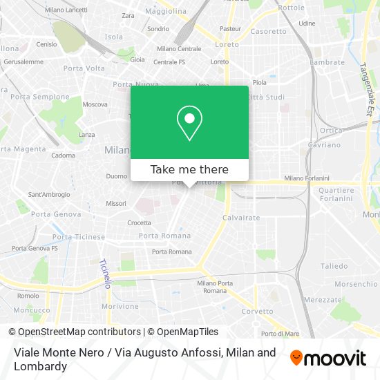 Viale Monte Nero / Via Augusto Anfossi map