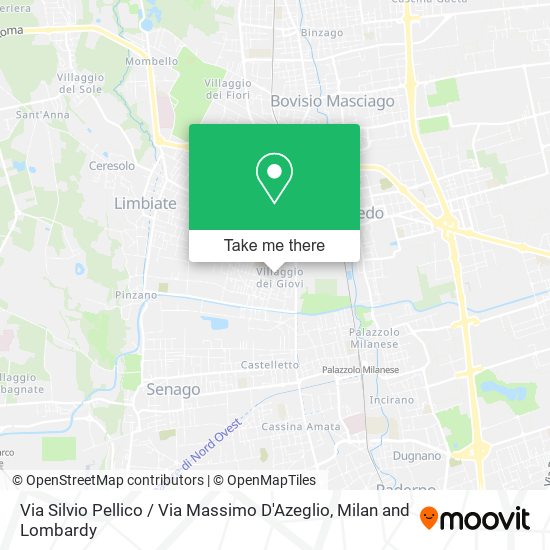 Via Silvio Pellico / Via Massimo D'Azeglio map