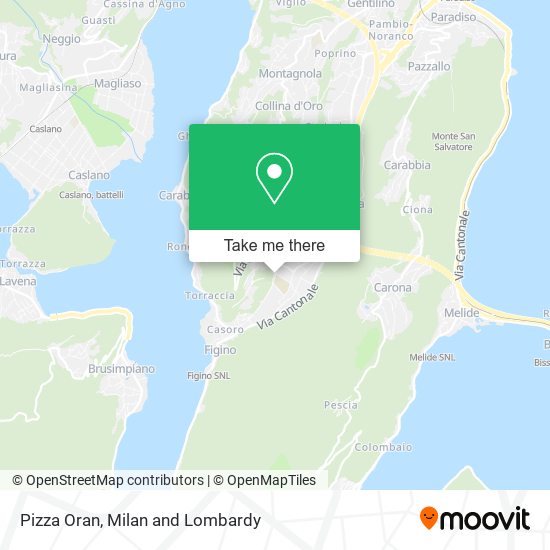 Pizza Oran map