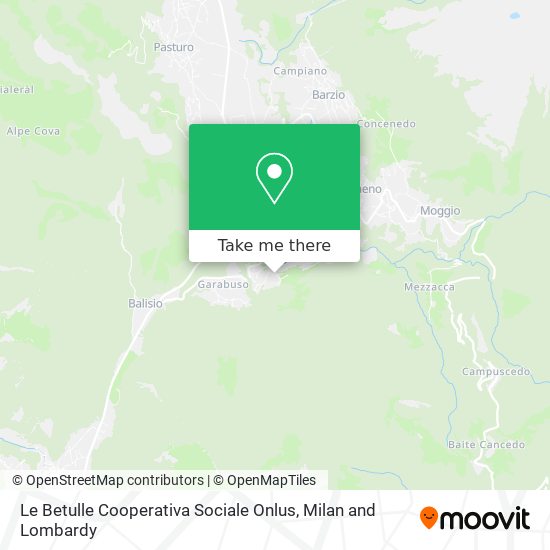 Le Betulle Cooperativa Sociale Onlus map