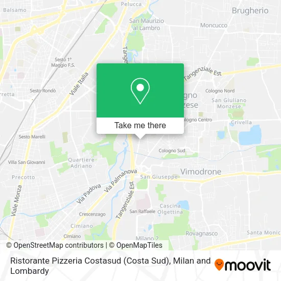 Ristorante Pizzeria Costasud (Costa Sud) map