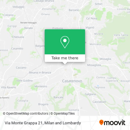 Via Monte Grappa  21 map