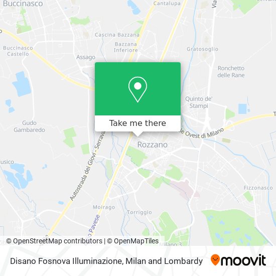 Disano Fosnova Illuminazione map