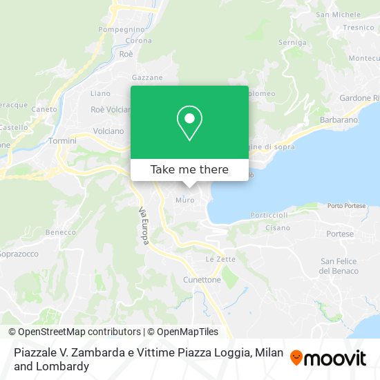 Piazzale V. Zambarda e Vittime Piazza Loggia map