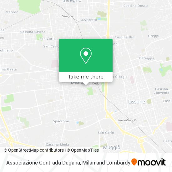 Associazione Contrada Dugana map