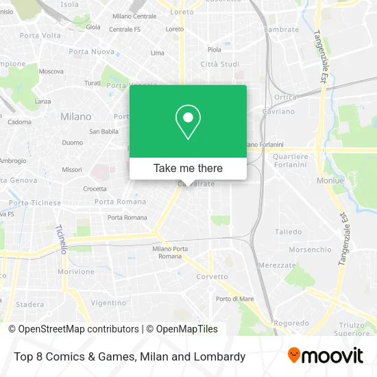 Top 8 Comics & Games map