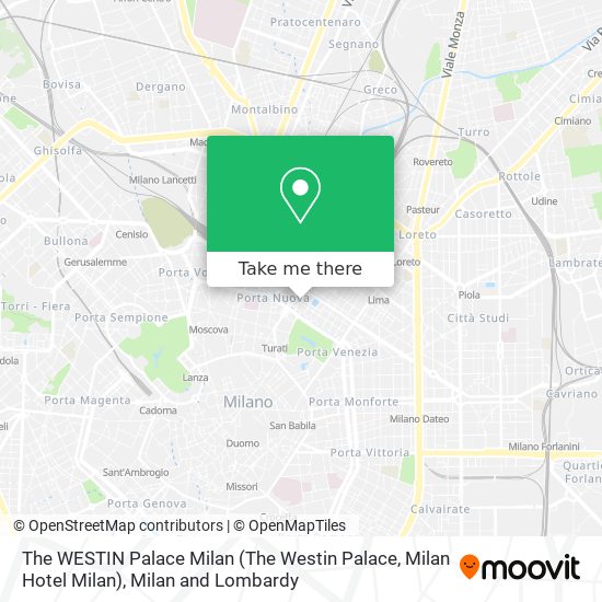 The WESTIN Palace Milan (The Westin Palace, Milan Hotel Milan) map