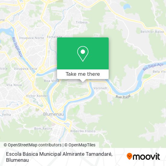 Mapa Escola Básica Municipal Almirante Tamandaré