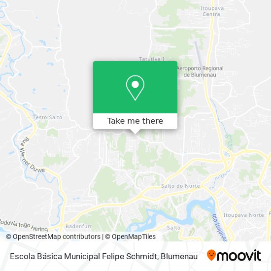 Mapa Escola Básica Municipal Felipe Schmidt