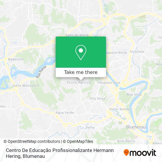 Mapa Centro De Educação Profissionalizante Hermann Hering