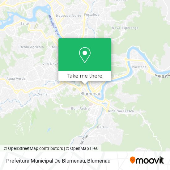 Mapa Prefeitura Municipal De Blumenau