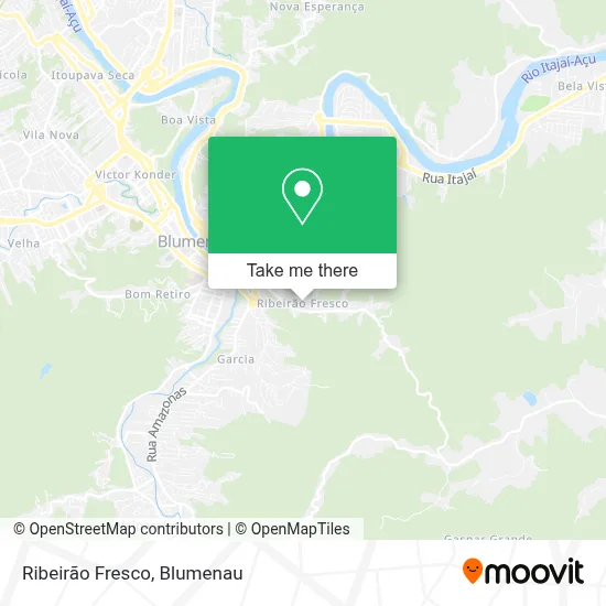 Ribeirão Fresco map