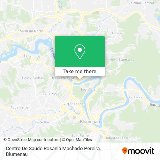 Mapa Centro De Saúde Rosânia Machado Pereira