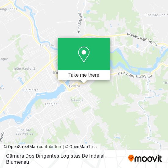 Mapa Câmara Dos Dirigentes Logistas De Indaial