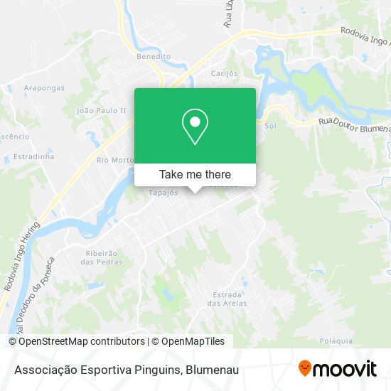 Associação Esportiva Pinguins map