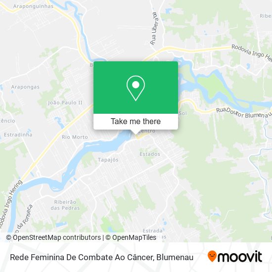 Rede Feminina De Combate Ao Câncer map