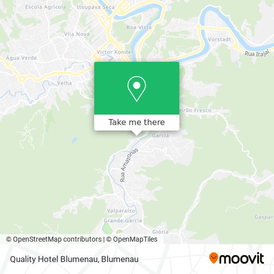 Quality Hotel Blumenau map