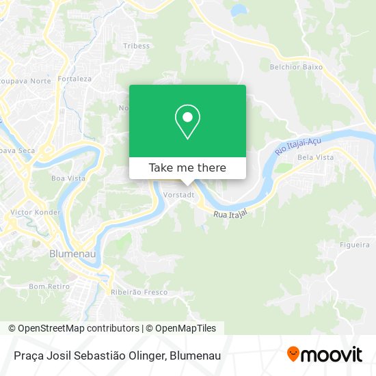 Mapa Praça Josil Sebastião Olinger