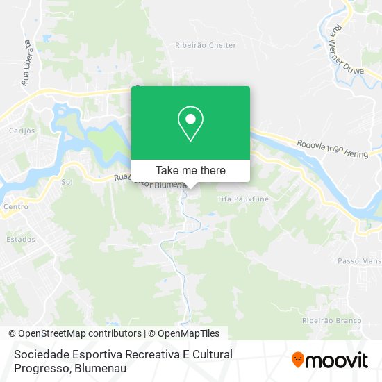 Sociedade Esportiva Recreativa E Cultural Progresso map