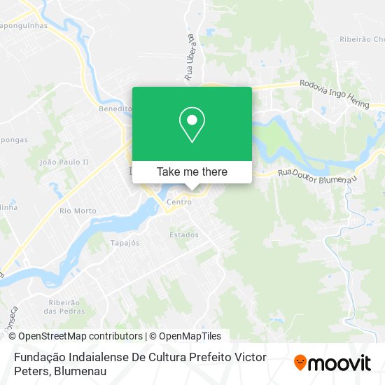 Fundação Indaialense De Cultura Prefeito Victor Peters map