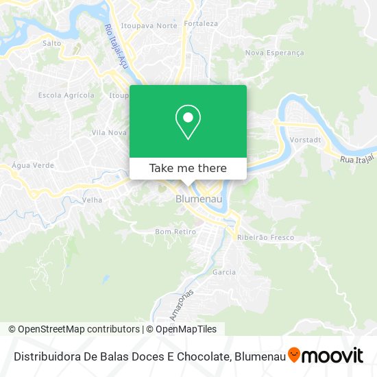 Mapa Distribuidora De Balas Doces E Chocolate
