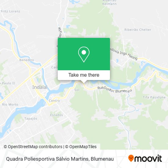 Quadra Poliesportiva Sálvio Martins map