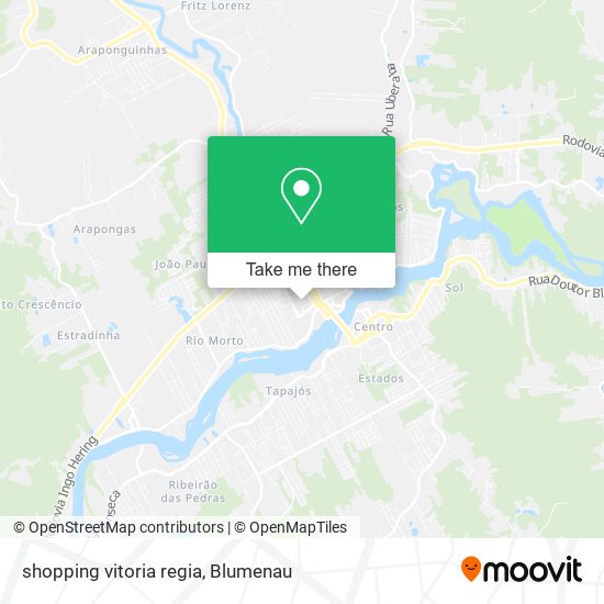 Mapa shopping vitoria regia