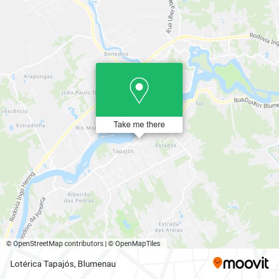 Lotérica Tapajós map