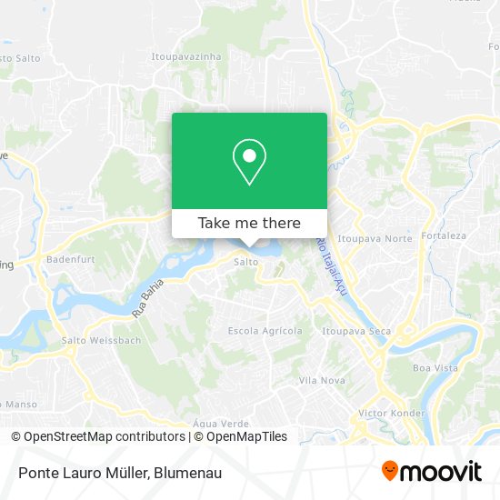 Ponte Lauro Müller map