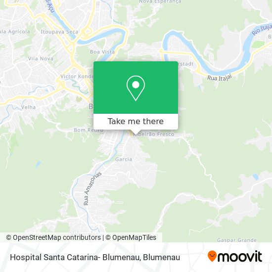 Hospital Santa Catarina- Blumenau map