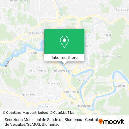 Secretaria Municipal de Saúde de Blumenau - Central de Veículos / SEMUS map