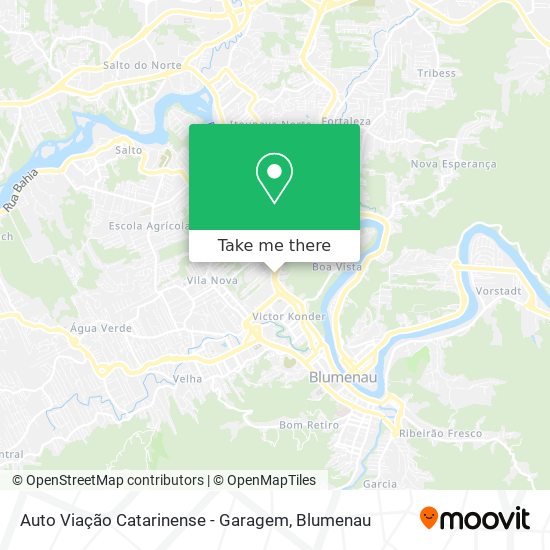 Mapa Auto Viação Catarinense - Garagem