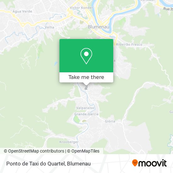 Mapa Ponto de Taxi do Quartel