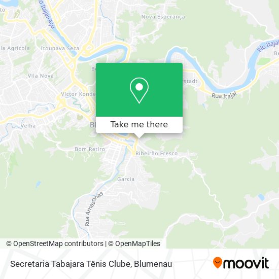 Mapa Secretaria Tabajara Tênis Clube