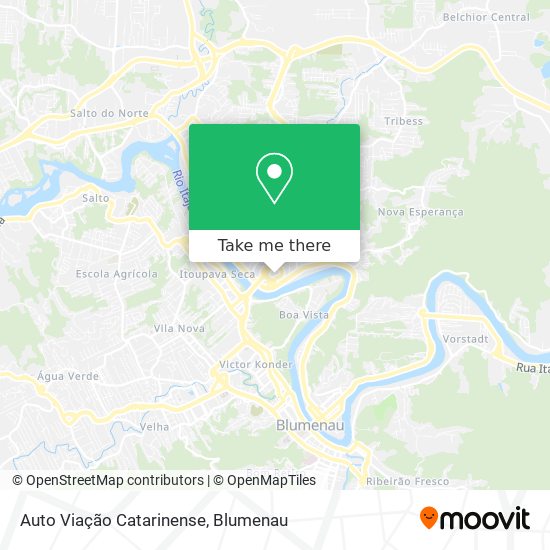 Auto Viação Catarinense map