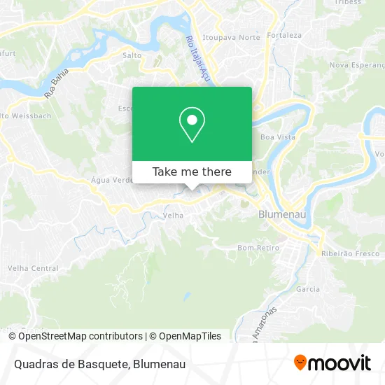 Quadras de Basquete map