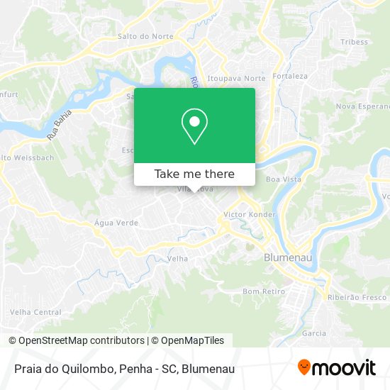 Mapa Praia do Quilombo, Penha - SC