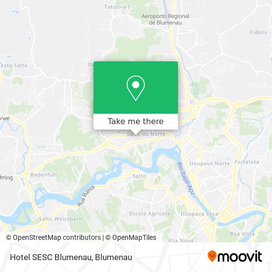 Mapa Hotel SESC Blumenau