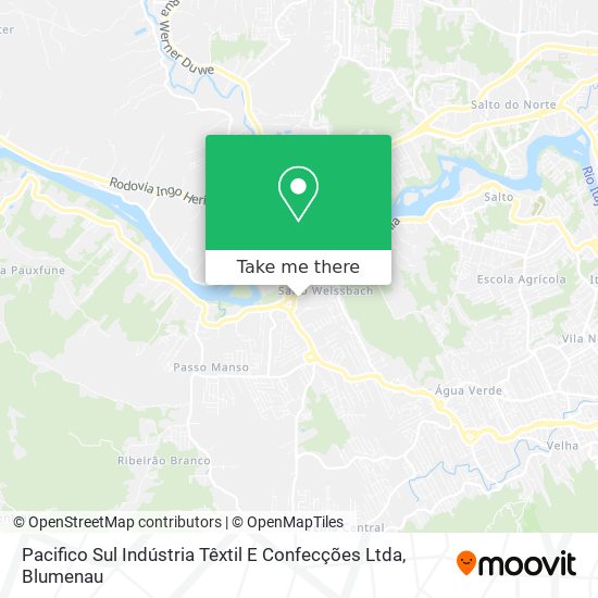 Pacifico Sul Indústria Têxtil E Confecções Ltda map