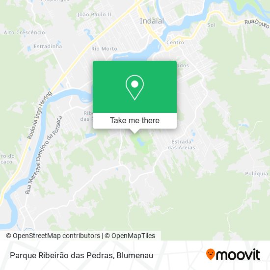 Parque Ribeirão das Pedras map
