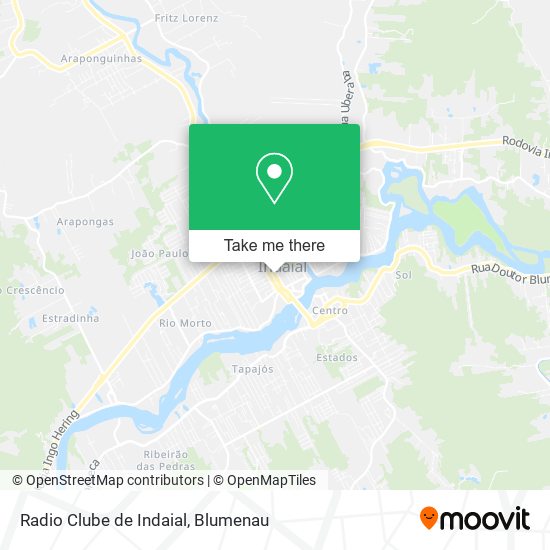 Radio Clube de Indaial map